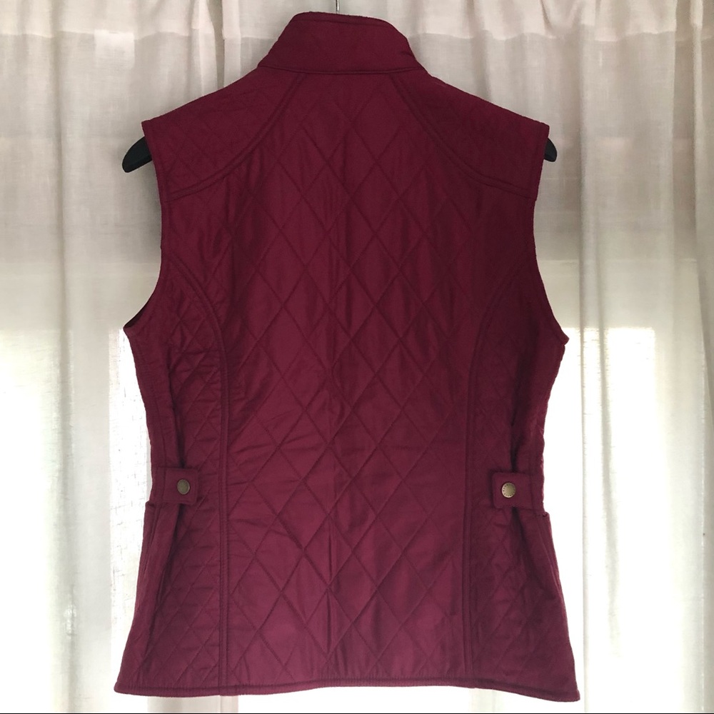 Barbour Berry/Wine Quilted Vest, Size 6 - Picture 2 of 6